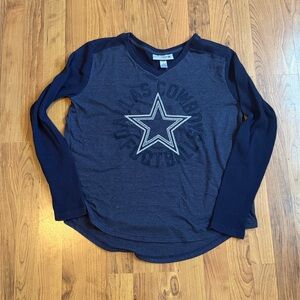 Women’s Dallas Cowboys Navy Long Sleeve Shirt Size Large